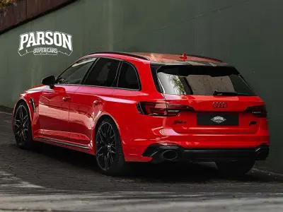 Usado Audi RS4 Sport 450 CV (330 kW) 2017 Rojo Familiar