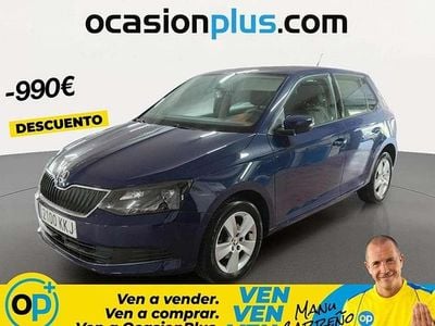 Usado Skoda Fabia 75 CV (55 kW) 2018 Azul Utilitario