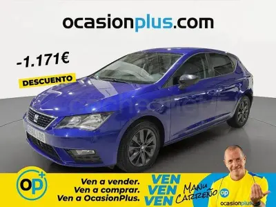 Usado Seat Leon Style 130 CV (95 kW) 2020 Azul Berlina