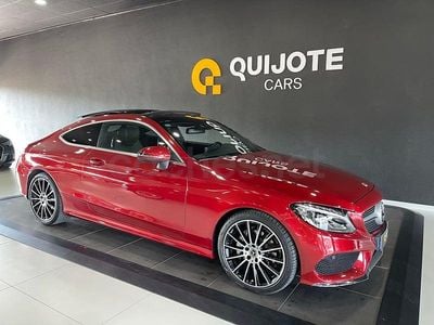 Usado Mercedes C220 194 CV (142 kW) 2018 Granate Coupe