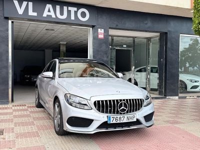 Gris / plata Usado 2015 Mercedes C220 AMG line Berlina | 16.950 € (Buen precio)