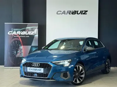 Usado Audi A3 Sportback S-Line 150 CV (110 kW) 2021 Azul Utilitario