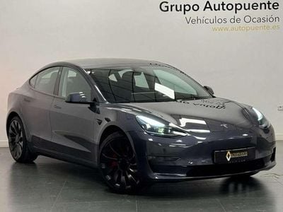 Gris Usado 2022 Tesla Model 3 Performance Berlina | 31.990 € (Precio justo)