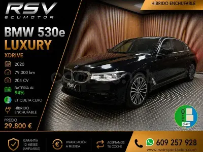 Usado BMW 530e 252 CV (185 kW) 2020 Negro Berlina