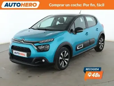 Usado Citroën C3 Feel 83 CV (61 kW) 2021 Azul Utilitario