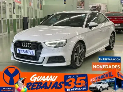 Usado Audi A3 S-Line 110 CV (80 kW) 2017 Blanco Berlina