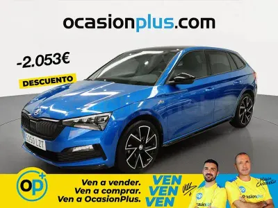 Usado Skoda Scala Monte Carlo 150 CV (110 kW) 2022 Azul Utilitario