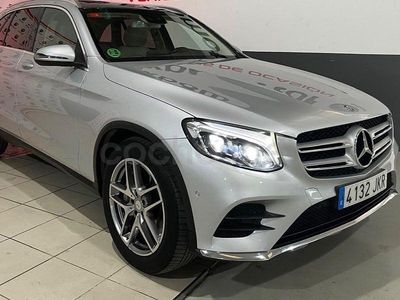 Usado Mercedes GLC220 AMG line 170 CV (125 kW) 2016 Gris / plata SUV