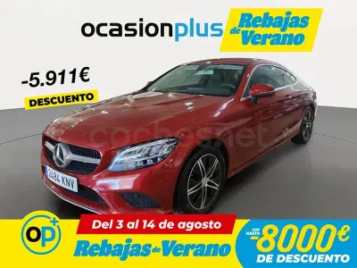 Usado Mercedes C200 184 CV (135 kW) 2018 Rojo Coupe