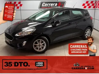 Usado Ford Fiesta Trend+ 85 CV (62 kW) 2018 Negro Utilitario