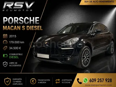 Usado Porsche Macan S 258 CV (189 kW) 2015 Negro SUV