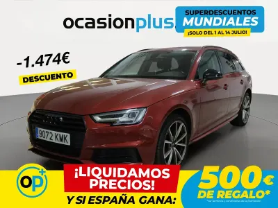 Usado Audi A4 S-Line 150 CV (110 kW) 2018 Rojo Familiar