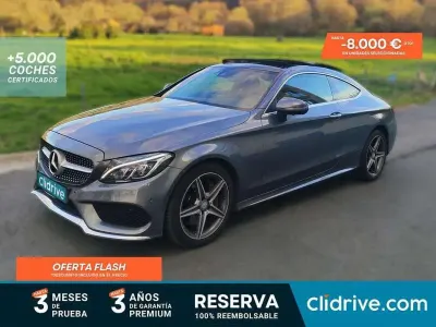 Occasion Mercedes C250 AMG line 204 PK (150 kW) 2016 Grijs Coupé