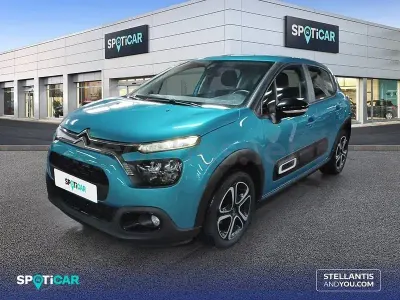 Usado Citroën C3 Feel 102 CV (75 kW) 2021 Azul Utilitario