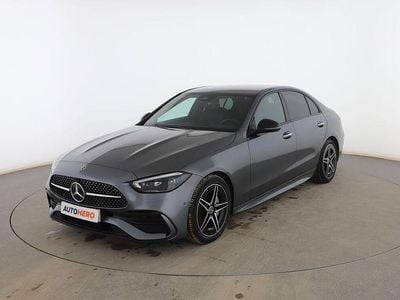 Gris Usado 2021 Mercedes C200 AMG line Berlina | 37.299 € (Precio justo)