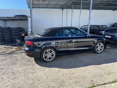 Usado Audi A3 Cabriolet Attraction 110 CV (80 kW) 2015 Negro Descapotable