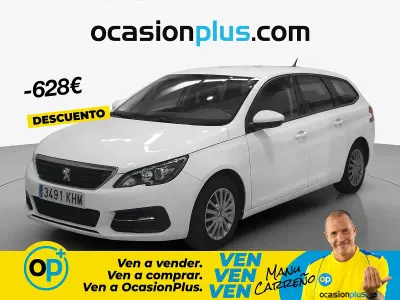 Usado Peugeot 308 Business-Line 100 CV (73 kW) 2018 Blanco Familiar