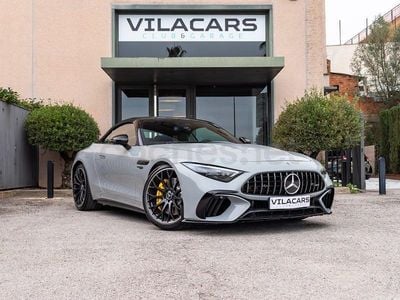 Usado Mercedes SL63 AMG AMG 585 CV (430 kW) 2023 Gris / plata Descapotable