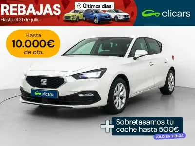 Usado Seat Leon Style 150 CV (110 kW) 2022 Blanco Berlina