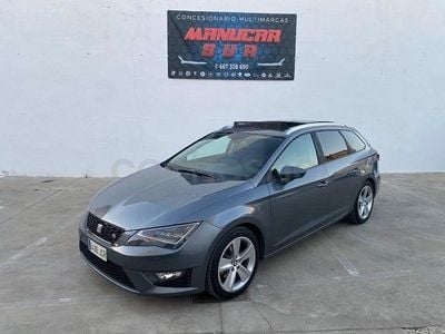 Usado Seat Leon FR 150 CV (110 kW) 2015 Gris / plata Familiar