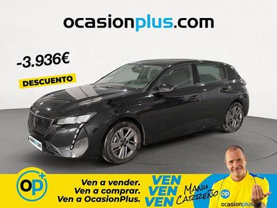 Usado Peugeot 308 Active 130 CV (95 kW) 2024 Negro Berlina