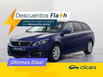 Usado Peugeot 308 SW Style 130 CV (95 kW) 2018 Azul Familiar