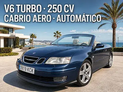 Usado Saab 9-3 Aero 250 CV (183 kW) 2006 Azul Descapotable