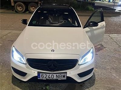 Usado Mercedes C220 AMG line 170 CV (125 kW) 2016 Blanco Berlina