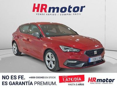 Usado Seat Leon FR 150 CV (110 kW) 2021 Rojo Berlina