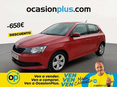 Usado Skoda Fabia Ambition 75 CV (55 kW) 2016 Rojo