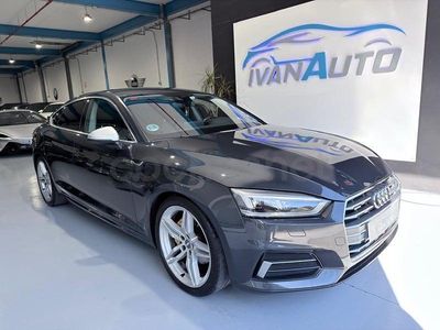 Usado Audi A5 Sportback S-Line 190 CV (139 kW) 2017 Gris / plata Utilitario