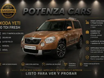 Usado Skoda Yeti Ambition 110 CV (80 kW) 2013 Marrón SUV