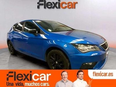 Usado Seat Leon Style 116 CV (85 kW) 2018 Azul Berlina