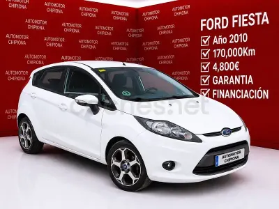 Usado Ford Fiesta Titanium 90 CV (66 kW) 2010 Blanco Berlina