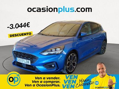 Usado Ford Focus ST-Line 125 CV (91 kW) 2019 Azul Berlina