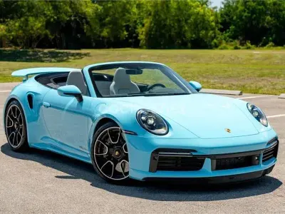 Usado Porsche 911 Turbo Cabriolet 580 CV (426 kW) 2024 Azul Descapotable