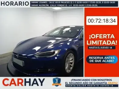 Usado Tesla Model S 450 kW (613 CV) 2018 Azul Utilitario