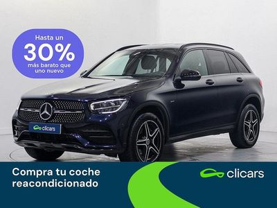 Usado Mercedes GLC300e 320 CV (235 kW) 2021 Azul SUV