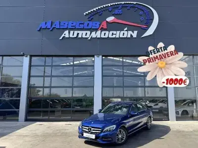 Usado Mercedes C220 Avantgarde 170 CV (125 kW) 2015 Azul Berlina