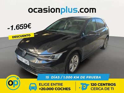 Usado VW Golf VII Life 115 CV (84 kW) 2021 Negro Utilitario