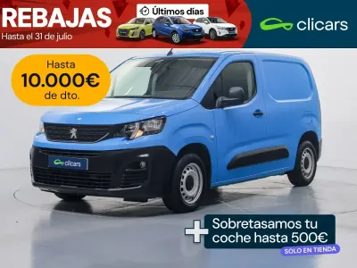Usado Peugeot Partner Premium 75 CV (55 kW) 2019 Azul Monovolumen