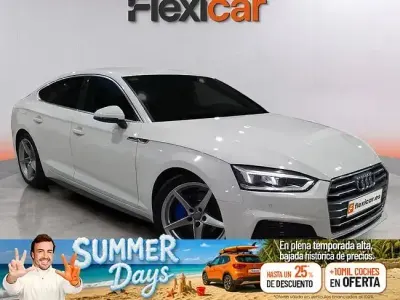 Usado Audi A5 Sportback 190 CV (139 kW) 2018 Blanco Utilitario