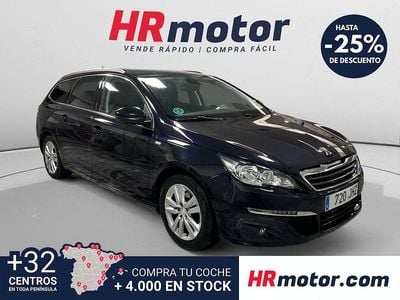 Usado Peugeot 308 SW Style 120 CV (88 kW) 2015 Negro Familiar