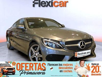 Usado Mercedes C220 170 CV (125 kW) 2016 Gris / plata Coupe