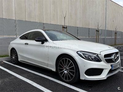 Blanco Usado 2017 Mercedes C220 AMG line Coupe | 25.400 € (Precio justo)
