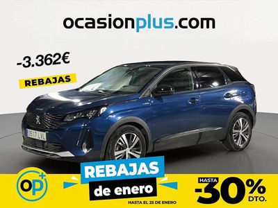 Azul Usado 2021 Peugeot 3008 Allure SUV | 19.950 € (Precio justo)