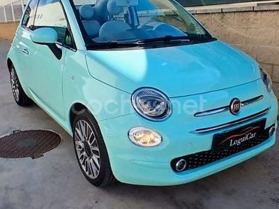 Usado Fiat 500C Lounge 69 CV (50 kW) 2018 Verde Descapotable