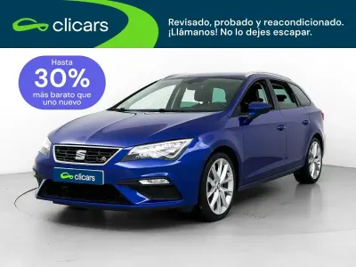 Usado Seat Leon FR 150 CV (110 kW) 2017 Azul Familiar