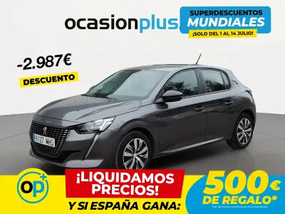 Usado Peugeot 208 Active 100 CV (73 kW) 2023 Gris Utilitario