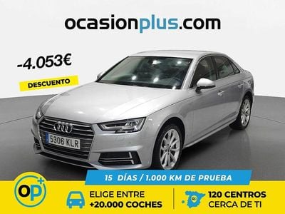 Usado Audi A4 S-Line 190 CV (139 kW) 2018 Gris Berlina